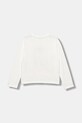 Дитячий бавовняний лонгслів United Colors of Benetton 3JERC10QM.G.seasonal білий AW25