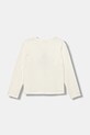 Дитячий бавовняний лонгслів United Colors of Benetton 3JERC10QM.G.seasonal бежевий AW25