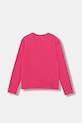United Colors of Benetton longsleeve bawełniany dziecięcy 3JERC10QM.G.seasonal różowy AW25