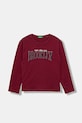 Detská bavlnená košeľa s dlhým rukávom United Colors of Benetton bavlna burgundské 3JERC10QM.G.seasonal