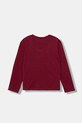 Дитячий бавовняний лонгслів United Colors of Benetton 3JERC10QM.G.seasonal бордо AW25