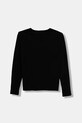 United Colors of Benetton longsleeve din bumbac pentru copii 3JERC10QM.G.seasonal negru AW25