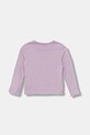 Дитячий бавовняний лонгслів United Colors of Benetton 3JERG10KB.P.seasonal фіолетовий AW25