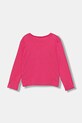 Detská bavlnená košeľa s dlhým rukávom United Colors of Benetton 3JERG10KB.P.seasonal ružová AW25