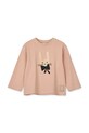 Liewood longsleeve bawełniany dziecięcy Apia Placement Longsleeve T-shirt LW20675.G.9BYA różowy AW25