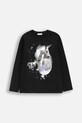 Coccodrillo longsleeve dziecięcy z elastanem czarny ZC5143102VGA