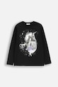 Coccodrillo longsleeve dziecięcy z elastanem czarny ZC5143102VGA