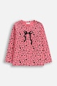Coccodrillo longsleeve dziecięcy wzorzyste różowy ZC5143106VGA