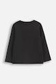 Dječja majica dugih rukava s pamukom Coccodrillo ZC5143103RGK crna AW25