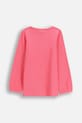 Dječja majica dugih rukava s pamukom Coccodrillo ZC5143104RGK roza AW25