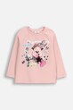 Coccodrillo longsleeve dziecięcy z elastanem różowy ZC5143104CGK