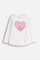 Coccodrillo longsleeve dziecięcy z elastanem biały ZC5143101FGK
