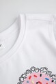 Dziewczynka Coccodrillo longsleeve dziecięcy ZC5143101FGK biały