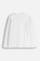 Coccodrillo longsleeve z bawełną dziecięcy ZC5143102EPG biały AW25