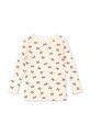 Konges Sløjd longsleeve bawełniany dziecięcy MINNIE BLOUSE GOTS bawełna beżowy KS104372.9BYA