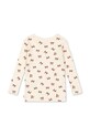 Konges Sløjd longsleeve bawełniany dziecięcy MINNIE BLOUSE GOTS KS104372.9BYA beżowy AW25