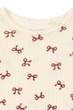 Dziewczynka Konges Sløjd longsleeve bawełniany dziecięcy MINNIE BLOUSE GOTS KS104372.9BYA beżowy