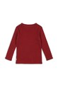 Konges Sløjd longsleeve bawełniany dziecięcy MINNIE BLOUSE GOTS KS104372.9BYA czerwony AW25