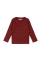 Konges Sløjd longsleeve dziecięcy ROLI BLOUSE aplikacja czerwony KS104414.9BYA