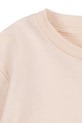 Konges Sløjd longsleeve bawełniany dziecięcy KITTY FRILL TEE GOTS beżowy KS105186.9BYA