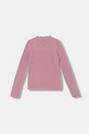 United Colors of Benetton longsleeve dziecięcy 381PC10RC.G.Seasonal różowy AW25