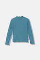 United Colors of Benetton longsleeve dziecięcy 381PC10RC.G.Seasonal turkusowy AW25