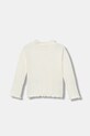 United Colors of Benetton longsleeve dziecięcy 381PG10LB.P.Seasonal beżowy AW25
