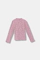 Дитячий лонгслів United Colors of Benetton 39EMG10LA.P.Seasonal рожевий AW25
