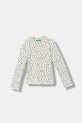 United Colors of Benetton longsleeve dziecięcy pozostałe beżowy 39EMG10LA.P.Seasonal