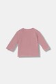 United Colors of Benetton longsleeve bawełniany niemowlęcy 3ATNA106U.W.Seasonal różowy AW25