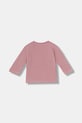 United Colors of Benetton longsleeve bawełniany niemowlęcy 3ATNA106U.W.Seasonal różowy AW25