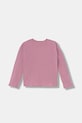 United Colors of Benetton longsleeve bawełniany dziecięcy 3ATNC10RG.G.Seasonal różowy AW25