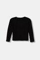United Colors of Benetton longsleeve bawełniany dziecięcy 3ATNC10RG.G.Seasonal czarny AW25