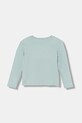 United Colors of Benetton longsleeve bawełniany dziecięcy 3ATNG10KZ.P.Seasonal turkusowy AW25