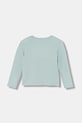 United Colors of Benetton longsleeve bawełniany dziecięcy 3ATNG10KZ.P.Seasonal turkusowy AW25