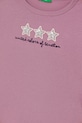 Dziewczynka United Colors of Benetton longsleeve bawełniany dziecięcy 3ATNG10KZ.P.Seasonal różowy