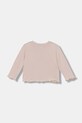 United Colors of Benetton longsleeve bawełniany dziecięcy 3ATNG10L2.P.Seasonal różowy AW25