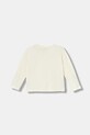 United Colors of Benetton longsleeve bawełniany dziecięcy 3ATNG10L7.P.Seasonal beżowy AW25