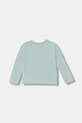 United Colors of Benetton longsleeve bawełniany dziecięcy 3ATNG10L7.P.Seasonal turkusowy AW25