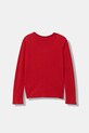 United Colors of Benetton longsleeve bawełniany dziecięcy 3ATNC10RJ.G.Seasonal czerwony AW25