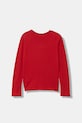 United Colors of Benetton longsleeve bawełniany dziecięcy 3ATNC10RJ.G.Seasonal czerwony AW25