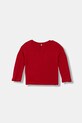 United Colors of Benetton longsleeve bawełniany dziecięcy 3ATNG10L1.P.Seasonal czerwony AW25