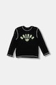 Παιδικό βαμβακερό μακρυμάνικο adidas Originals JX5270 μαύρο AW25