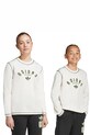 Детска блуза с дълги ръкави adidas Originals щампа бял JX5271