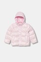 Otroška jakna adidas Originals S kapuco roza JW1104