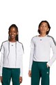 Dětské bavlněné tričko s dlouhým rukávem adidas Originals kulatý bílá JV7799