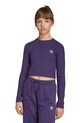Παιδικό μακρυμάνικο adidas Originals στάμπα μωβ JW2600