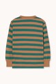 Chłopiec Tinycottons longsleeve bawełniany dziecięcy STRIPES SLEEVE KNIT TEE AW25.019 zielony