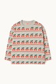 Tinycottons longsleeve bawełniany dziecięcy CHERRY PATTERN RIB TEE AW25.219 biały AW25