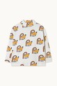 Tinycottons longsleeve dziecięcy DOGS RIB MOCKNECK wzorzyste biały AW25.241